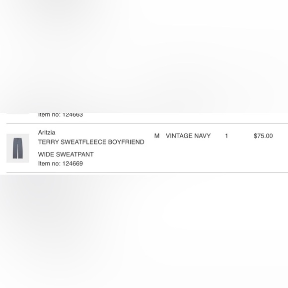 Aritzia Terry Sweatflece Boyfriend Wide Sweatpant - Picture 9 of 12